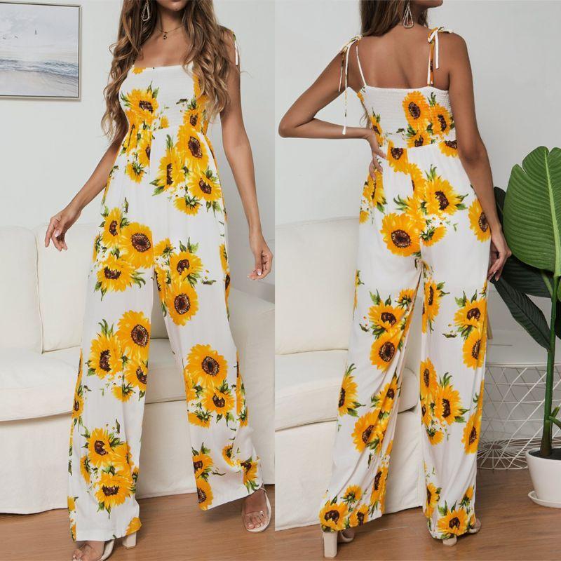 Women' Jumpsuits & Rompers Women Ladies Summer Bandeau Sunflower Print Strappy Sleeveless Holiday Long Wide Leg Jumpsuit Romper PantsWomen, 7hh600659-pl
Women' Jumpsuits & Rompers Women Ladies Summer Bandeau Sunflower Print Strappy Sleeveless Holiday Long Wide Leg Jumpsuit Romper PantsWomen, 7hh600659-pl