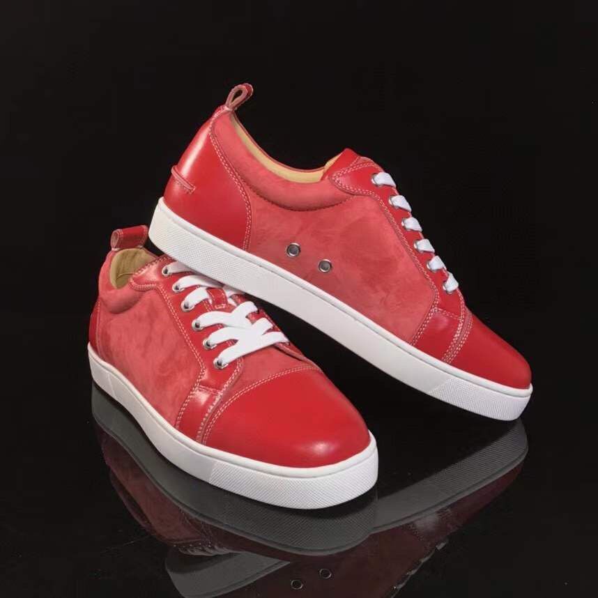Fashion Casual Shoe Red bottoms Spiked sneakers junior low tops sneakers no spike suede genuine leather luxury designer flats walking trainers with box
Fashion Casual Shoe Red bottoms Spiked sneakers junior low tops sneakers no spike suede genuine leather luxury designer flats walking trainers with box