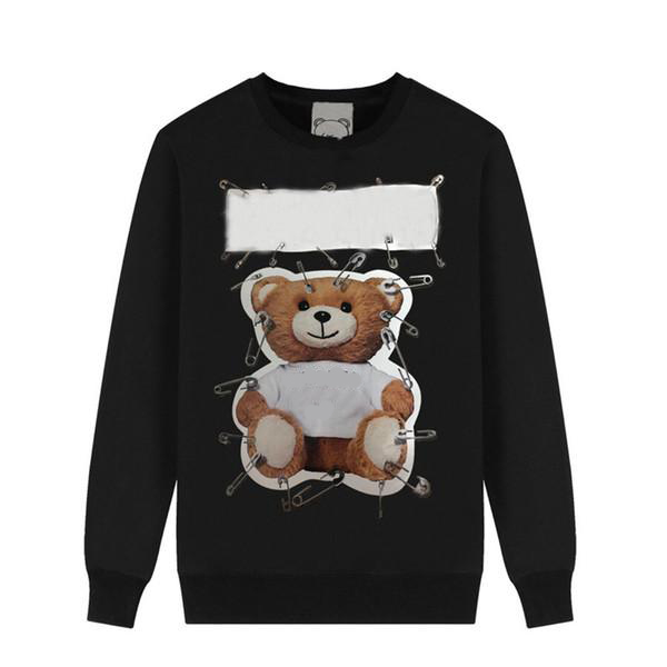 Women's Sweatshirts Oversized loose Jumpers Letters Prined Long Sleeves bear Tops Shirts Spring Winter Pullover sweater has no hat, Black-4
Women's Sweatshirts Oversized loose Jumpers Letters Prined Long Sleeves bear Tops Shirts Spring Winter Pullover sweater has no hat, Black-4
