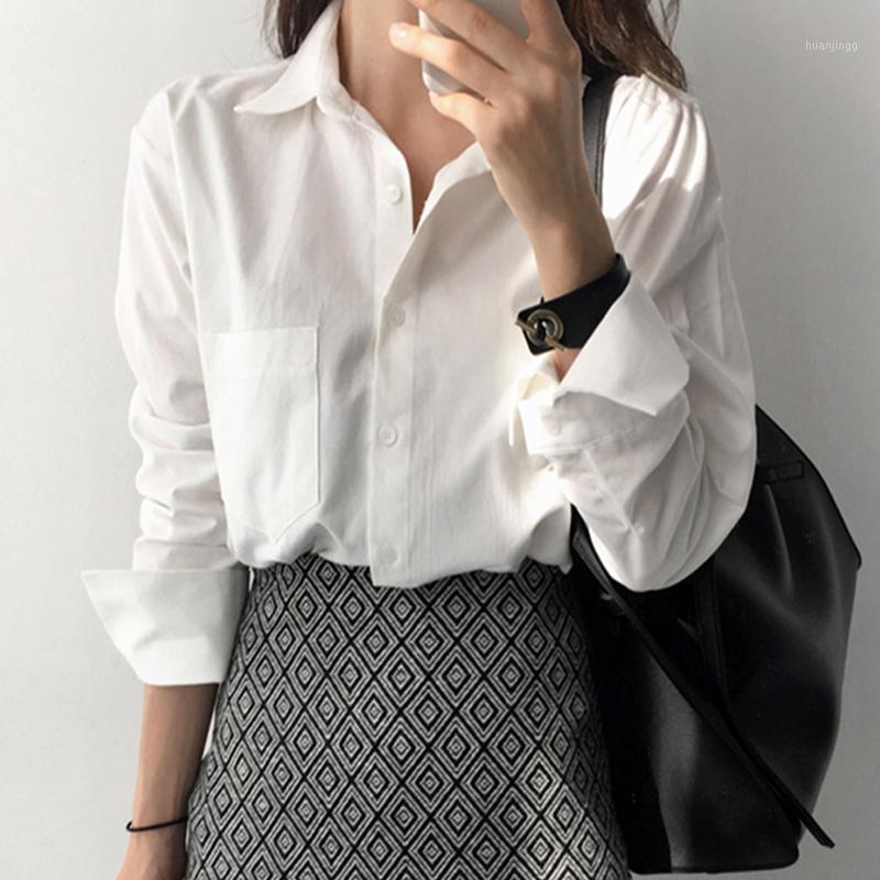Classic Casual Full Sleeve White Shirt Women 2022 Turn-down Collar Korean OL Ladies Tops Blouse Autumn Blusa Button Up Shirts Women
Classic Casual Full Sleeve White Shirt Women 2022 Turn-down Collar Korean OL Ladies Tops Blouse Autumn Blusa Button Up Shirts Women
