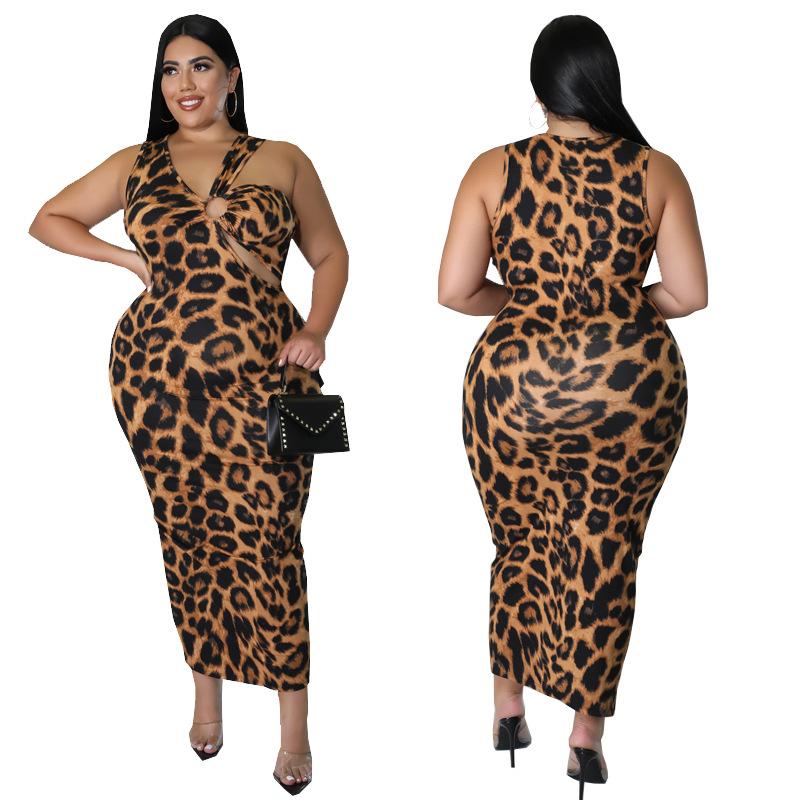 Plus Size Dresses -5XL Leopard Print Dress Summer Irregular Shoulder Strap Buckle For Women Wholesale DropPlus, Multi
Plus Size Dresses -5XL Leopard Print Dress Summer Irregular Shoulder Strap Buckle For Women Wholesale DropPlus, Multi