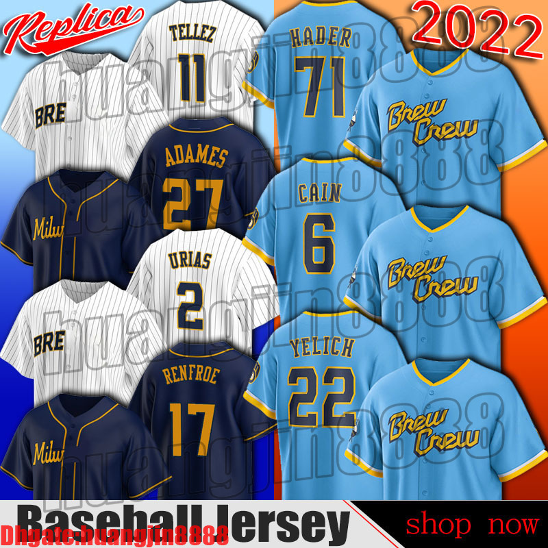 Milwaukee City Connect Jersey Christian Yelich McCutchen Corbin Burnes Kolten Wong Josh Hader Lorenzo Cain Luis Urias Rowdy Tellez Tyrone Taylor Brew Crew, Man custom jersey (njr)
Milwaukee City Connect Jersey Christian Yelich McCutchen Corbin Burnes Kolten Wong Josh Hader Lorenzo Cain Luis Urias Rowdy Tellez Tyrone Taylor Brew Crew, Man custom jersey (njr)