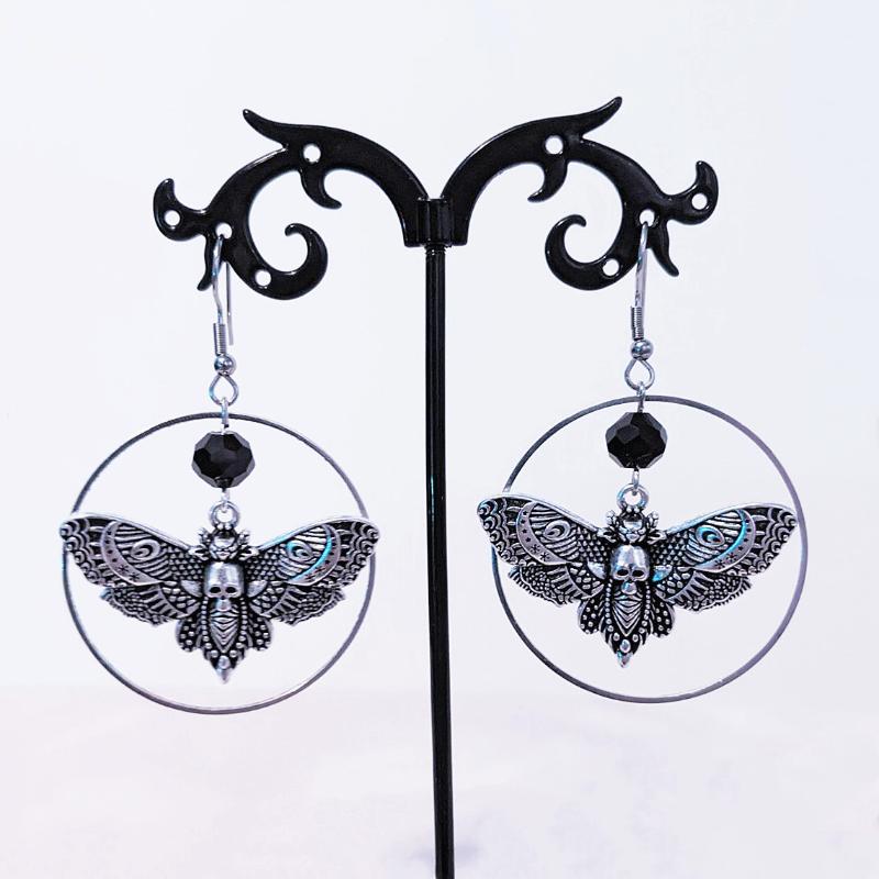 Dangle & Chandelier Gothic Vintage Moth Charm Earrings For Women Witch Jewelry Accessories Gift Mystic Black Crystal Silver Color 2022Dangle
Dangle & Chandelier Gothic Vintage Moth Charm Earrings For Women Witch Jewelry Accessories Gift Mystic Black Crystal Silver Color 2022Dangle