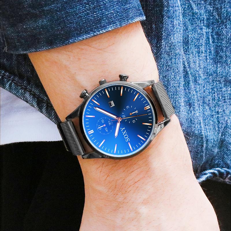 Wristwatches Top Men's Watch Auto Date Clock Male Sports Watches Men Quartz Wrist Relogio Masculino Reloj HombreWristwatches Wristwatche, Black white
Wristwatches Top Men's Watch Auto Date Clock Male Sports Watches Men Quartz Wrist Relogio Masculino Reloj HombreWristwatches Wristwatche, Black white