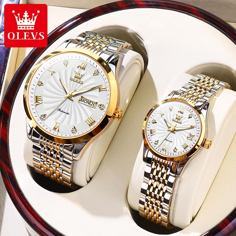 Wristwatches Couple Watch Date Automatic Mechanical Stainless Steel Waterproof Clock Relogio Masculino GiftWristwatches WristwatchesWristwat, Two tone black
Wristwatches Couple Watch Date Automatic Mechanical Stainless Steel Waterproof Clock Relogio Masculino GiftWristwatches WristwatchesWristwat, Two tone black