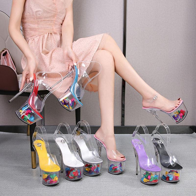 Sandals Summer Transparent 7.5CM Thick Bottom High-heeled Fish Mouth Women's Sexy Pole Dance 17CM Stiletto ShoesSandals, Purple
Sandals Summer Transparent 7.5CM Thick Bottom High-heeled Fish Mouth Women's Sexy Pole Dance 17CM Stiletto ShoesSandals, Purple