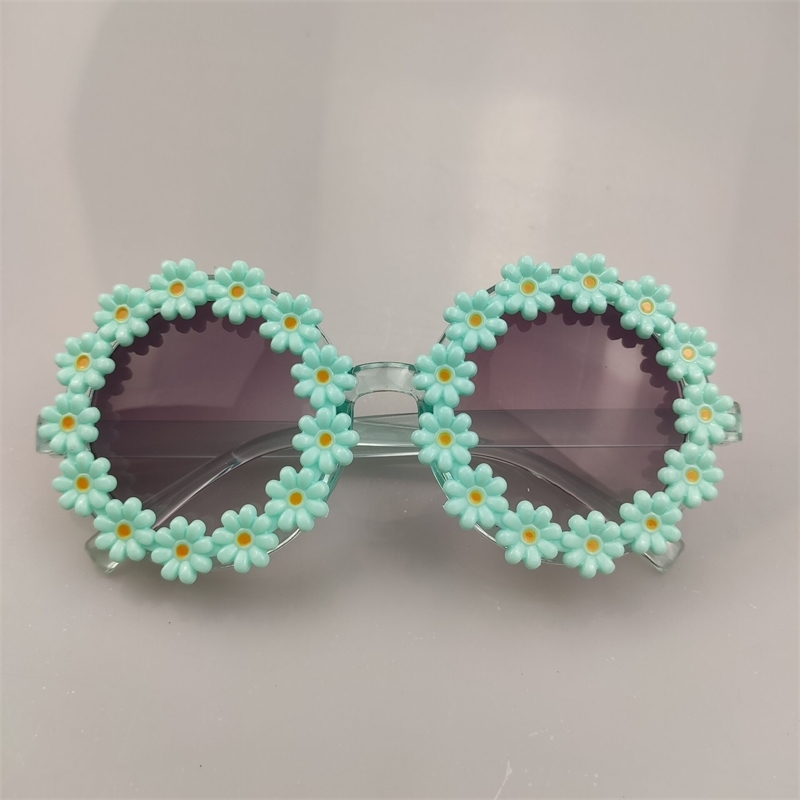 Lovely Flower Shaped Sunglasses For Girls Beach Eyewear Decorative Fashion Sun Glasses Party Accessories 2022