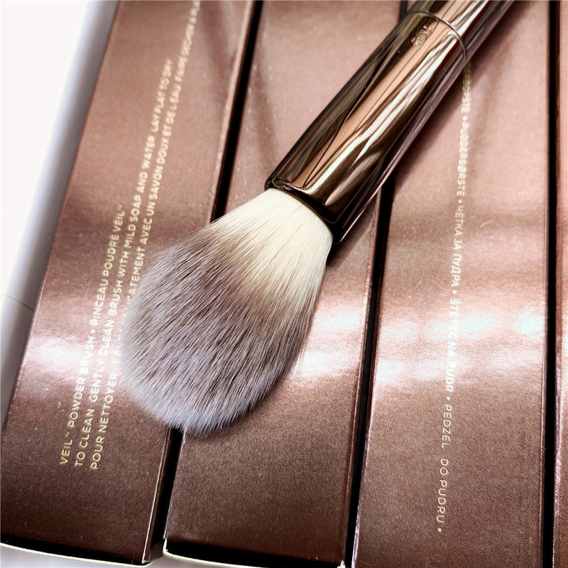 hourglass Veil Powder Makeup Brush Double ended Highlighter Setting Cosmetics Ultra Soft Synthetic Hair 220722