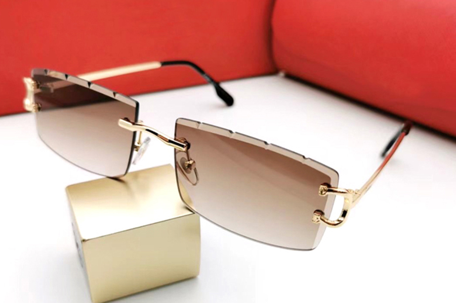 Fashion Designer Sunglasses for Women Mens Carter Buffs Glasses Brand Design Sun Square Genuine Buffalo Horn Glasses Man Vintage Eyeglasses Rimless Carti Glass