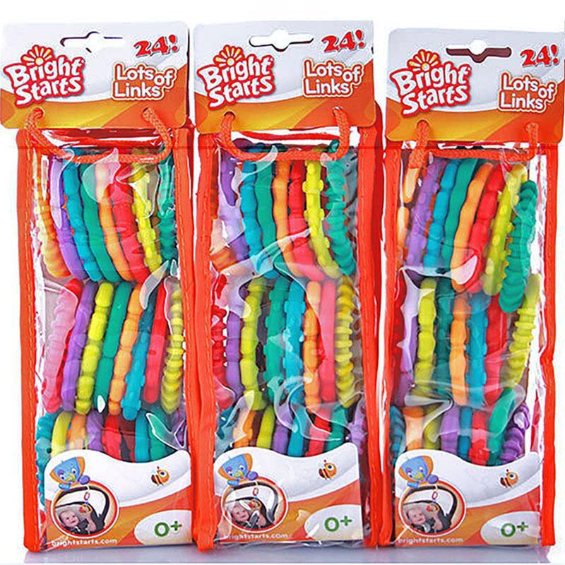 Baby Teether Rainbow Circle Molar Ring Grab Rings Infant Toys Glue Biting Toy Food Grade Safety Silicone Material Children Serial Gifts