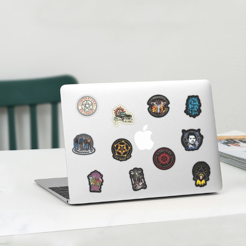 50pcs Classic TV Show Supernatural Sticker SPN stickers For Motorcycle Notebook Computer Car DIY Children Toy Guitar Refrigerator