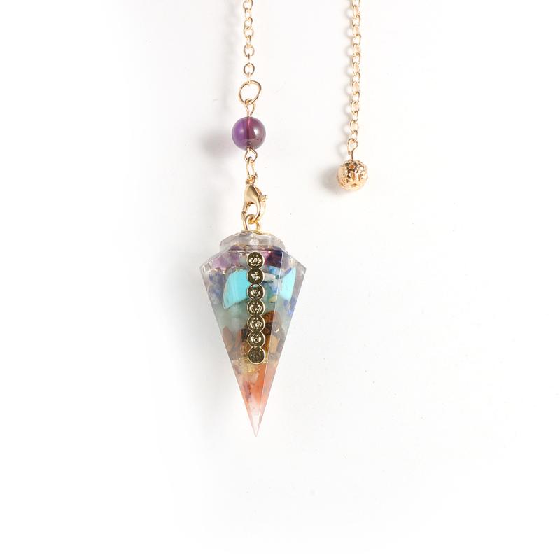Pendant Necklaces Chakras Natural Chips Gravel Crystal Hexagonal Cone Pendule Quartz Amulet Pendulum Divination Balance HealingPendant
Pendant Necklaces Chakras Natural Chips Gravel Crystal Hexagonal Cone Pendule Quartz Amulet Pendulum Divination Balance HealingPendant