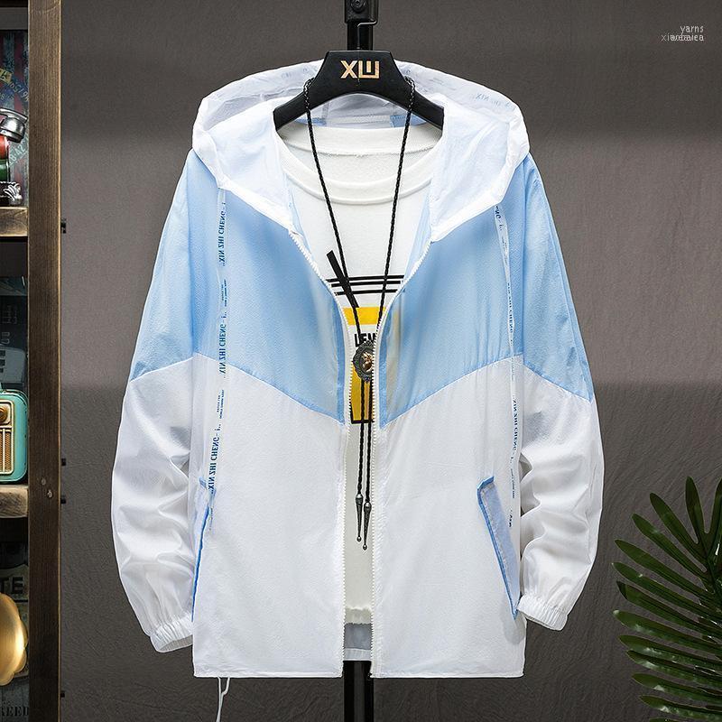 Men's Jackets 1pcs Men Plus Size Zipper Coats 2022 Summer Breathable Splicing Sunscreen Thin Hooded Travel Jacket1, Blue
Men's Jackets 1pcs Men Plus Size Zipper Coats 2022 Summer Breathable Splicing Sunscreen Thin Hooded Travel Jacket1, Blue