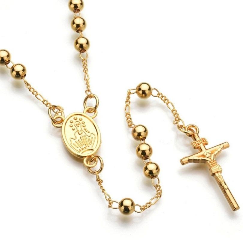 Pendant Necklaces Classic Christianity Jesus Cross Rosary Necklace Metal Religious Style Prayer JewelryPendant
Pendant Necklaces Classic Christianity Jesus Cross Rosary Necklace Metal Religious Style Prayer JewelryPendant