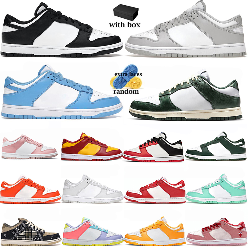 

With box UNC dunks lows Casual Shoes for men women Panda sneakers Syracuse Grey Fog University Red Varsity Green womens sports trainers 36-45, 26