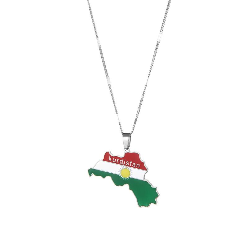 Pendant Necklaces Silver Gold Color Enamel Kurdistan Region Maps Necklace For Women Men Ethnic Kurdish Koerdistan Flag Neck Chain Jewelry
Pendant Necklaces Silver Gold Color Enamel Kurdistan Region Maps Necklace For Women Men Ethnic Kurdish Koerdistan Flag Neck Chain Jewelry