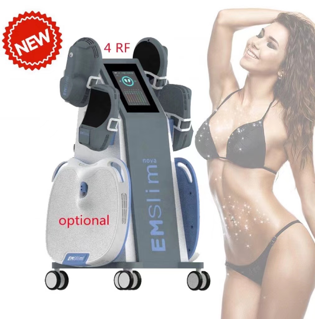 EMSlim RF Muscle Sculpt Fat Reduce Slimming Machine Manufacturer EMS Neo Nova Sculpting 4 Handles with pelvic floor muscle relaxation treatment cushio