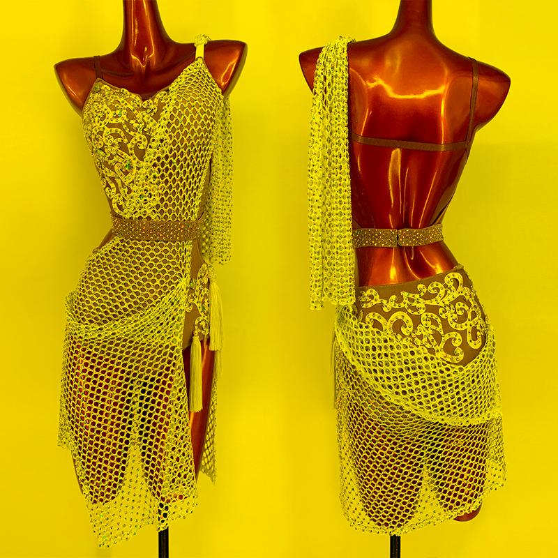 Stage Wear Latin Dance Costume Women Girls Competition Clothes Grid Embroidery Sexy Tassels Rhinestone Salsa Performance BL6593Stage, Black
Stage Wear Latin Dance Costume Women Girls Competition Clothes Grid Embroidery Sexy Tassels Rhinestone Salsa Performance BL6593Stage, Black