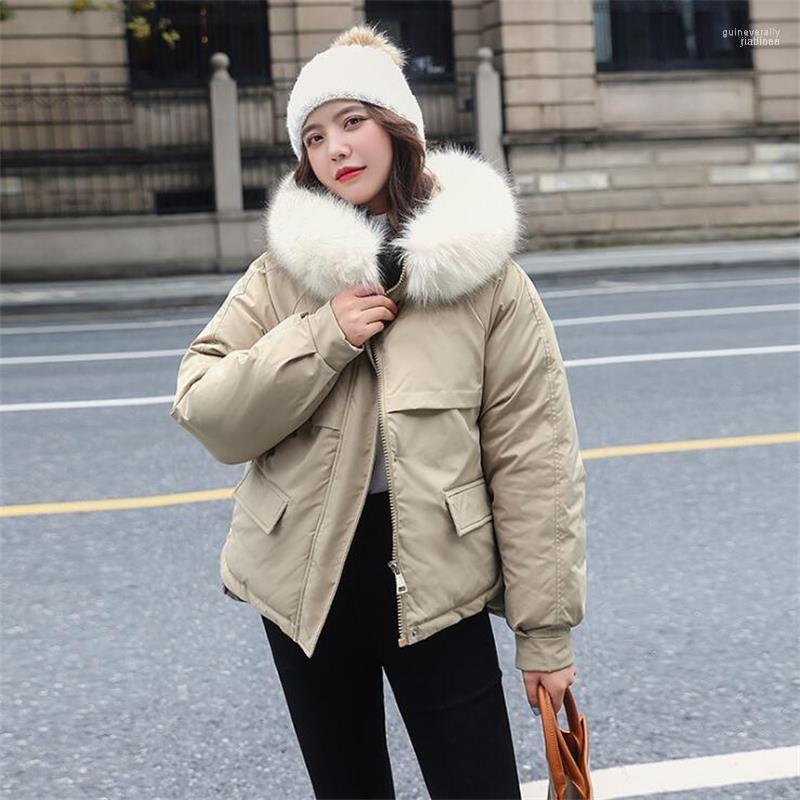 Short Hooded Parka Coat Thicken Warm Winter Jacket Women Adjustable Waist White Fur Collar Jacket1 Guin22, Black
Short Hooded Parka Coat Thicken Warm Winter Jacket Women Adjustable Waist White Fur Collar Jacket1 Guin22, Black