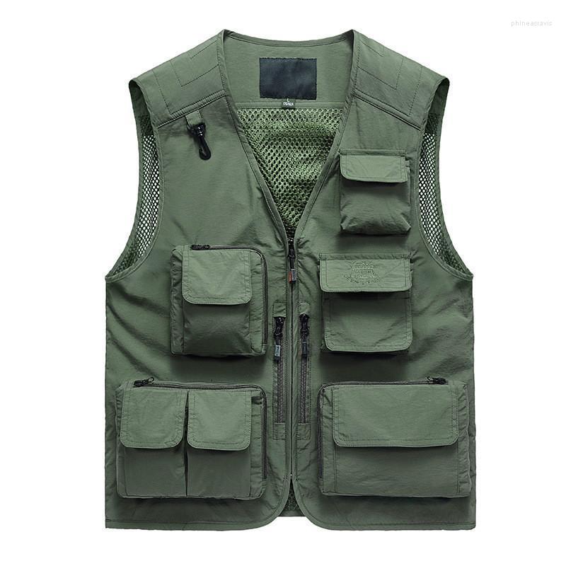 Men's Vests Multi-pocket Mesh Vest Men Plus Size 7XL Summer Breathable Mens Pography Waistcoat Quick Dry FishingMen's Phin22, Black
Men's Vests Multi-pocket Mesh Vest Men Plus Size 7XL Summer Breathable Mens Pography Waistcoat Quick Dry FishingMen's Phin22, Black