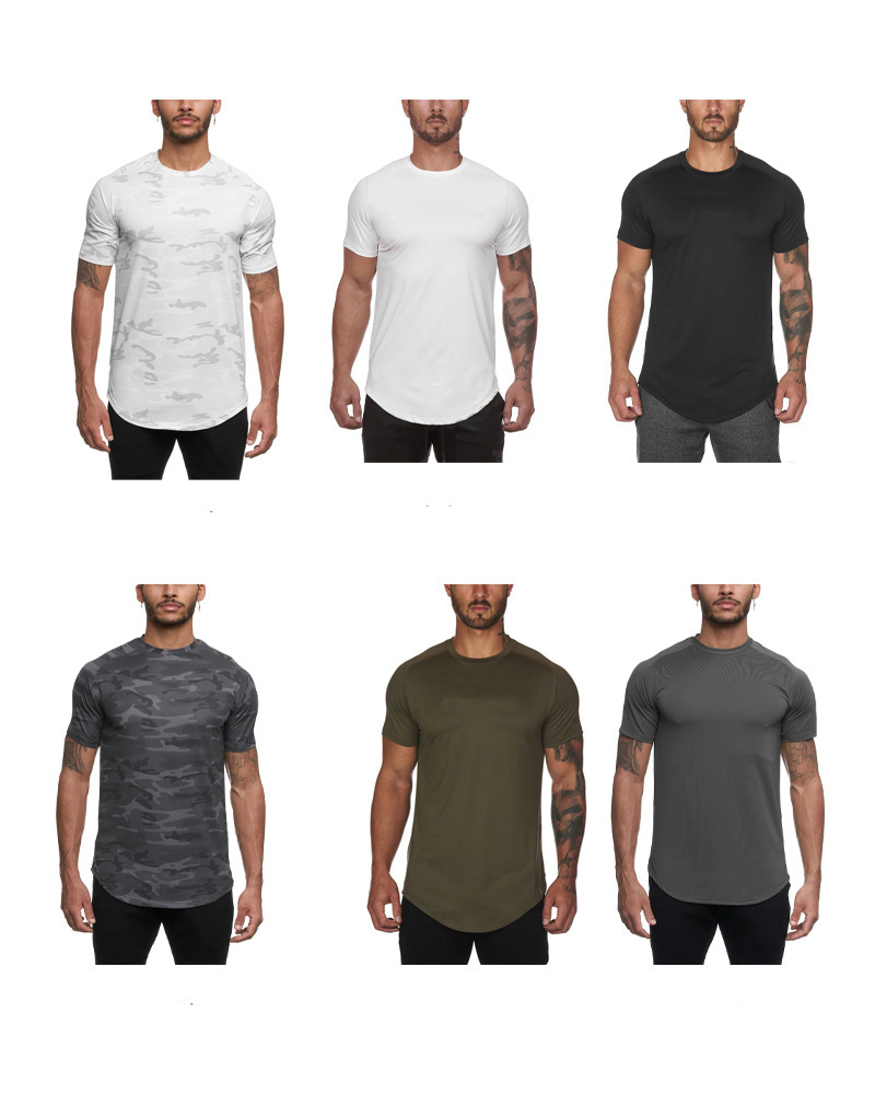 men's sports T-shirt Europe and the United States fitness training jogging quick-drying elastic loose breathable short-sleeved TX-1 shaping Yoga 