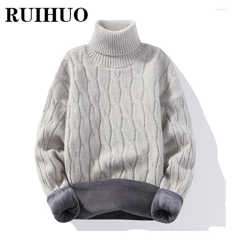 Men's Sweaters RUIHUO Fleece Turtleneck Sweater Men Fashion Streetwear Winter Clothes Turtle Neck 2XL 2022 Arrivals Mari22, Wine red
Men's Sweaters RUIHUO Fleece Turtleneck Sweater Men Fashion Streetwear Winter Clothes Turtle Neck 2XL 2022 Arrivals Mari22, Wine red