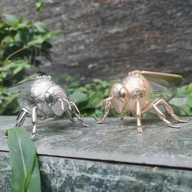 Storage Bottles & Jars Restaurant Dining Table Honey Jar Bee Shape Simulated Mini Wing Lid Non Slip Durable Gift Home Kitchen With Spoon Ret