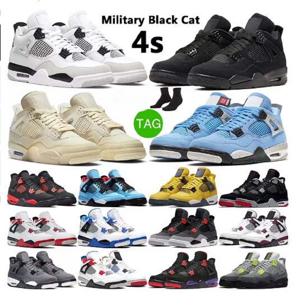 Men Women Shoe Military Black 4s Sail Basketball Shoes University Blue Red Thunder Pure Money Black Cat Cool Grey Sports Trainer, # 48
Men Women Shoe Military Black 4s Sail Basketball Shoes University Blue Red Thunder Pure Money Black Cat Cool Grey Sports Trainer, # 48