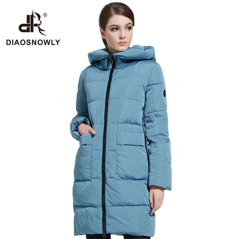 Diaosnowly woman jacket long warm winter Women's coat Fashionable woman parkas plus size Female Winter Collection048 201125