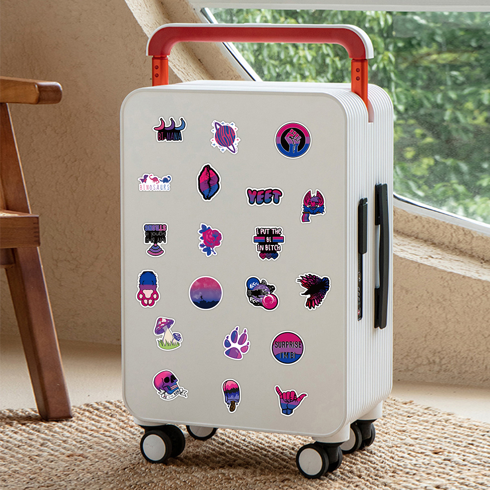 62Pcs bisexual Pride Stickers Graffiti Kids Toy Skateboard car Motorcycle Bicycle Sticker Decals Wholesale