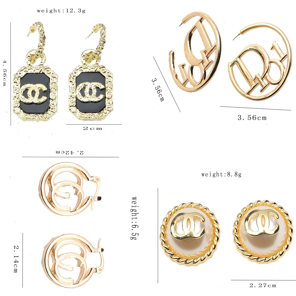 Wholesale 20style 18K Gold Plated Letters Stud Luxury Brand Designers Hoop Long Earrings Geometric Famous Design Women Crystal Rhinestone Pearl Earring Jewerlry
Wholesale 20style 18K Gold Plated Letters Stud Luxury Brand Designers Hoop Long Earrings Geometric Famous Design Women Crystal Rhinestone Pearl Earring Jewerlry