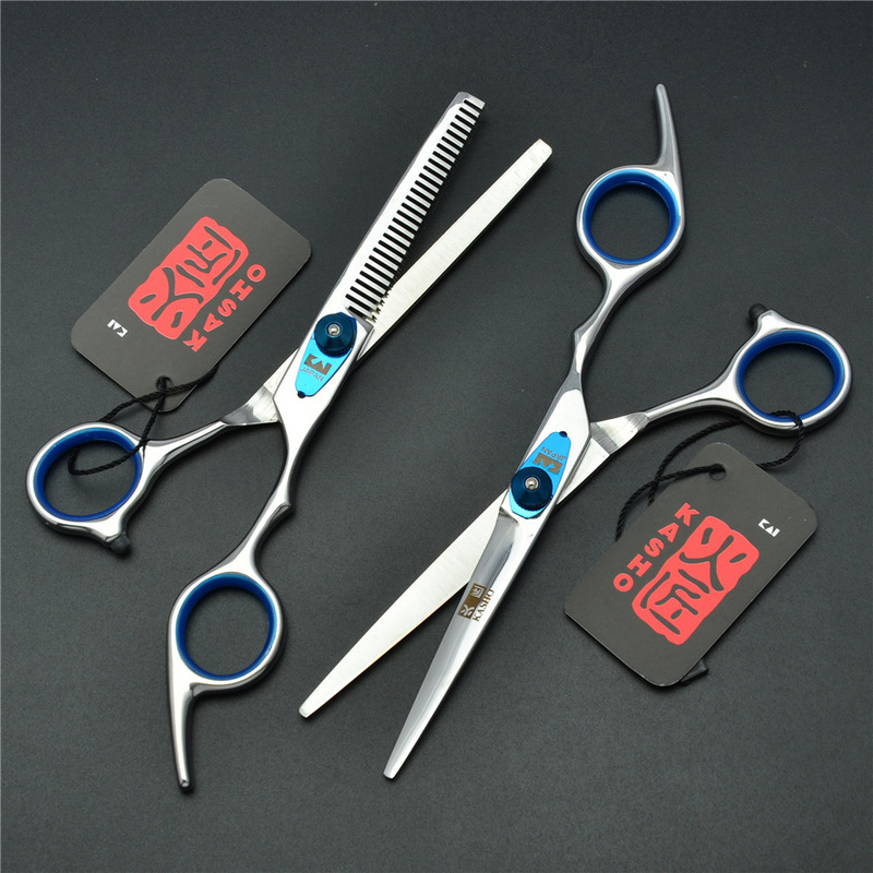 Professional Hairdressing Scissors 6.0 Inches Japan 440C Original Barber Salon Hair Cutting Shears Haircut Scissor Set 220317