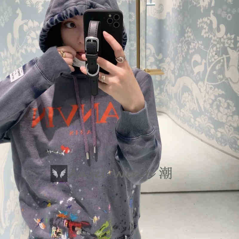 Lanvin & Galery Dept langfan' co branded splash ink graffiti letter Yang Mi' Hoodie, Green
Lanvin & Galery Dept langfan' co branded splash ink graffiti letter Yang Mi' Hoodie, Green