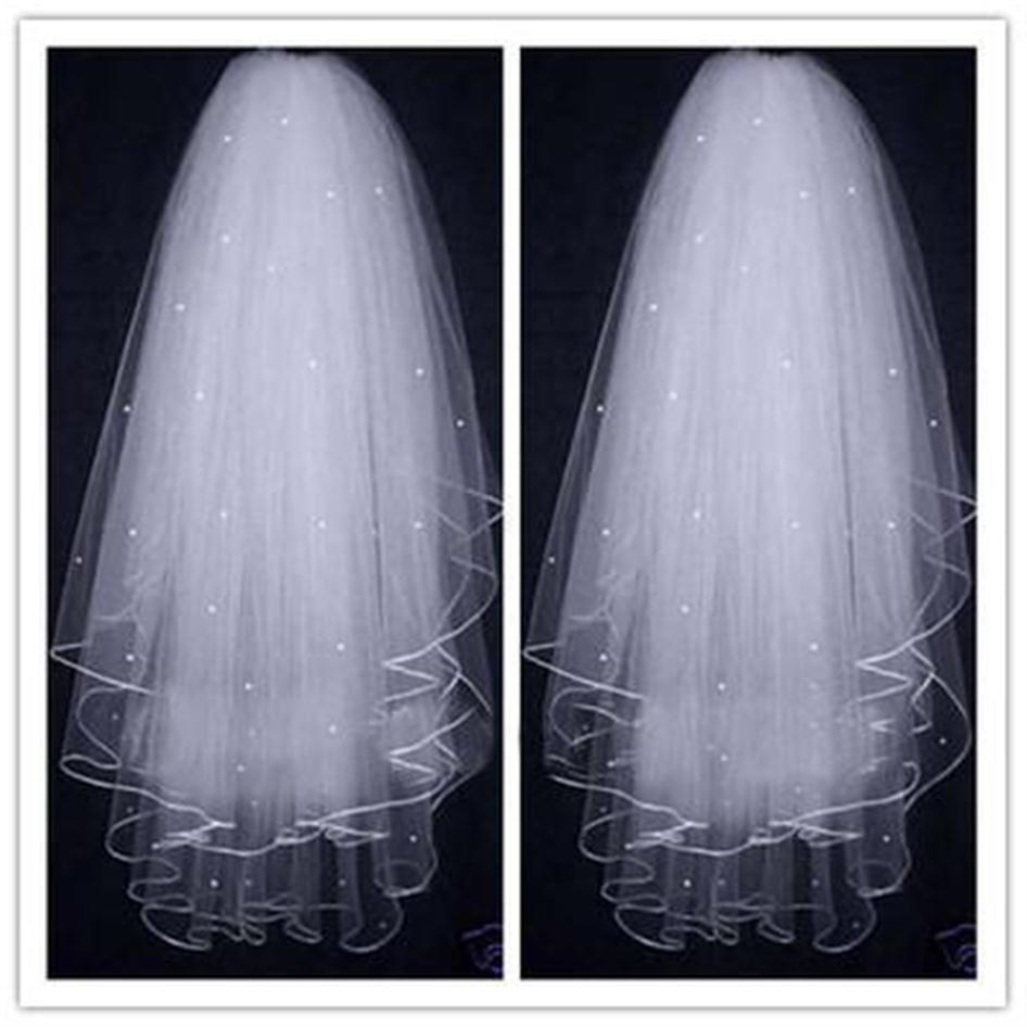 Selling 2019 Pearls Tulle Short Bridal Veils Ribbon Edge White Ivory 3 Layers Wedding Veils Bridal Accessories243b
Selling 2019 Pearls Tulle Short Bridal Veils Ribbon Edge White Ivory 3 Layers Wedding Veils Bridal Accessories243b
