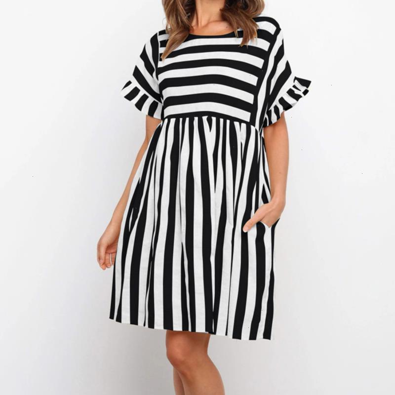 Ruffle Sleeve Striped Dress Patchwork Summer Woman Casual High Waist O Neck Loose Dresses For Women Fashion Beach, Dark blue
Ruffle Sleeve Striped Dress Patchwork Summer Woman Casual High Waist O Neck Loose Dresses For Women Fashion Beach, Dark blue