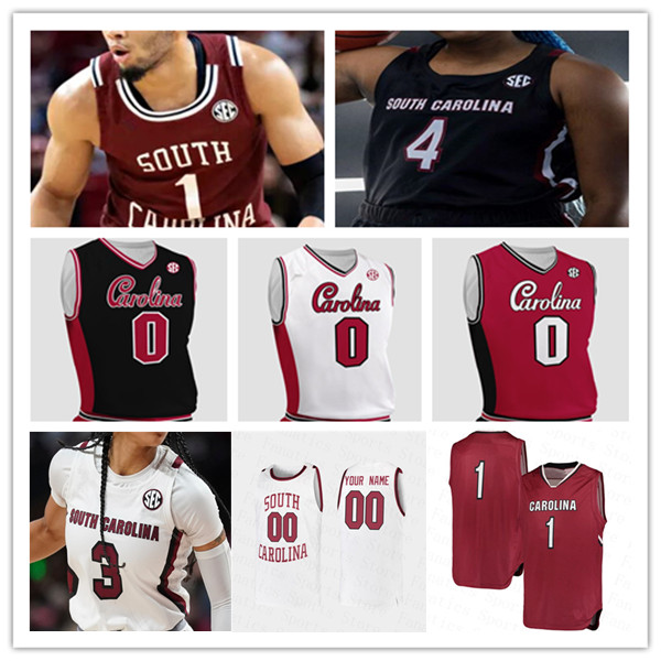 Custom Ncaa South Carolina Gamecocks Basketball Jersey College Jermaine Couisnard Erik Stevenson James Reese V Devin Carter Keyshawn Wildens Leveque Josh Gray 4XL