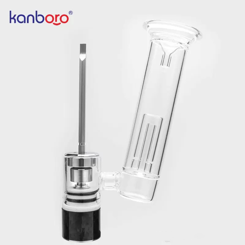 

1pc Kanboro 510 Nail V3 Wax Dry Herb Enail Vaporizer Vape Atomizer Dab Rig Part with Ceramic Heating Rod Ti Nail Bowl Glass Bong fit 510 Mod Battery E 510Nail Pipe Kit, Black