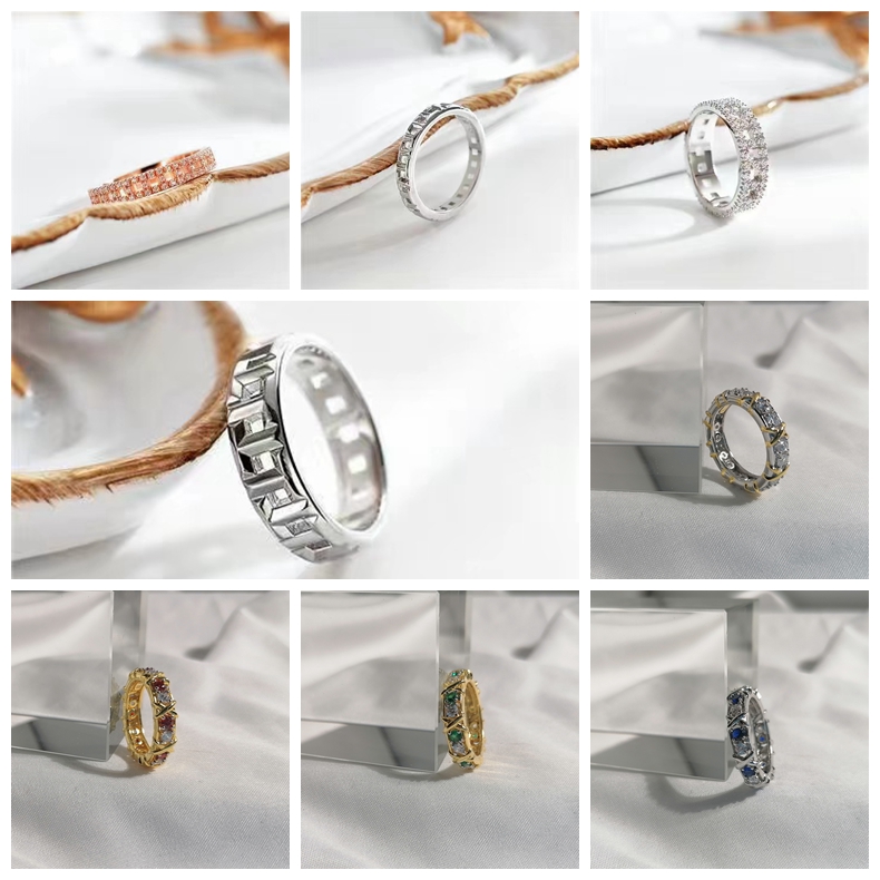 Luxury high version cross new diamond ring sterling silver 18K rose gold hollow true couple ring starry jewelry T designer
Luxury high version cross new diamond ring sterling silver 18K rose gold hollow true couple ring starry jewelry T designer
