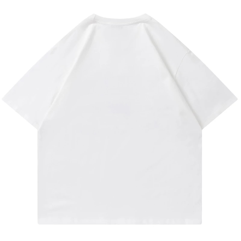 Summer Streetwear Men's Casual T-Shirts Harajuku Letter Sailboat Printed Tees Hip Hop Cotton Loose Short Sleeve T-Shirt Unisex 220629