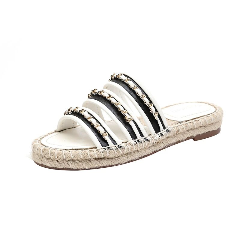 2022 High-quality slippers sandals leather chain straw woven hemp rope fisherman shoes flat sandals flip-flops
2022 High-quality slippers sandals leather chain straw woven hemp rope fisherman shoes flat sandals flip-flops