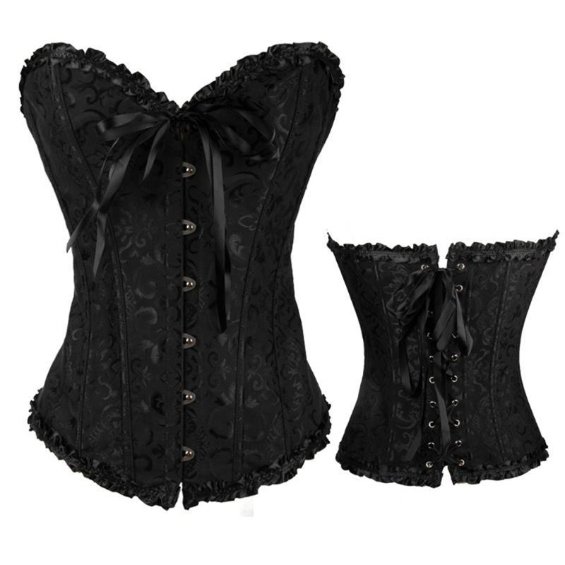 Belts Sexy Women's Steampunk Floral Black Lace Up Trim Corset Boned Overbust Waist Cincher Bodyshaper Clothing Gothic Plus SizeBelts
Belts Sexy Women's Steampunk Floral Black Lace Up Trim Corset Boned Overbust Waist Cincher Bodyshaper Clothing Gothic Plus SizeBelts