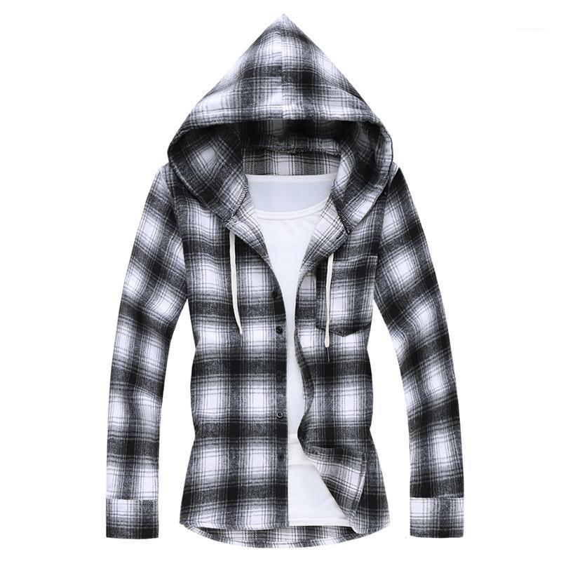 Men Spring Autumn Slim Fit Long Sleeve Plaid Hooded Shirts Fashion Male Streetwear Casual Camisa Masculina Plus Size 7XL Men's, Gray
Men Spring Autumn Slim Fit Long Sleeve Plaid Hooded Shirts Fashion Male Streetwear Casual Camisa Masculina Plus Size 7XL Men's, Gray