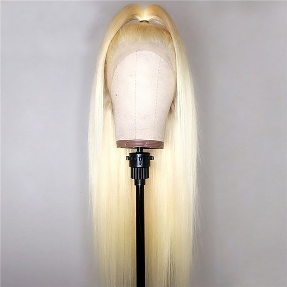 613 Blonde Human Hair Bundles with 4x4 Closure Brazilian Hair Weave Remy