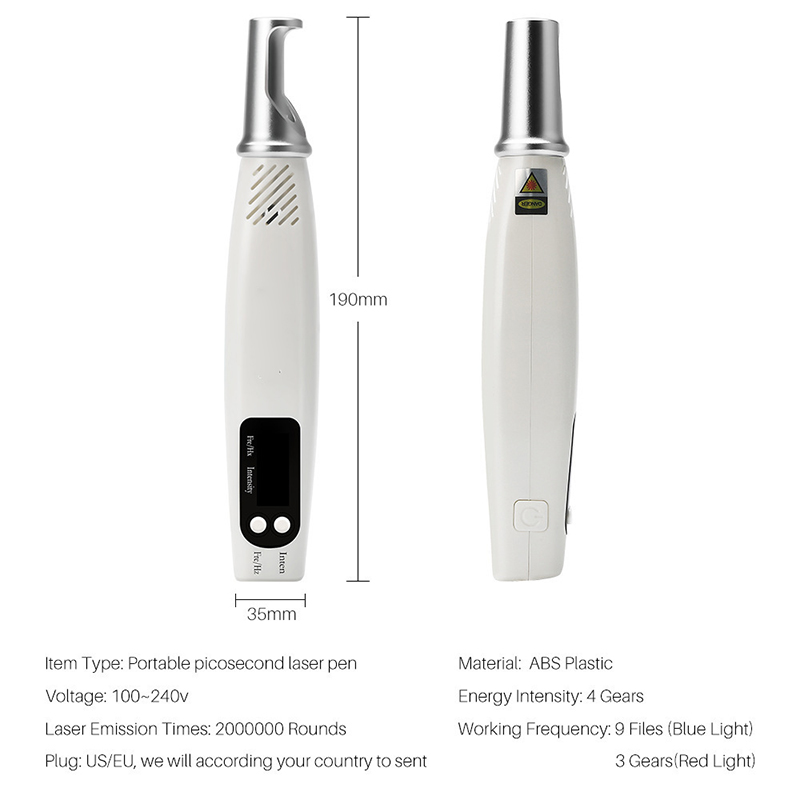 Picosecond Pen Tattoo Removal Machines Red Blue Light Therapy Scar Mole Freckle Dark Spot Remover Machine Maquinas De Eliminacion De Tatuajes