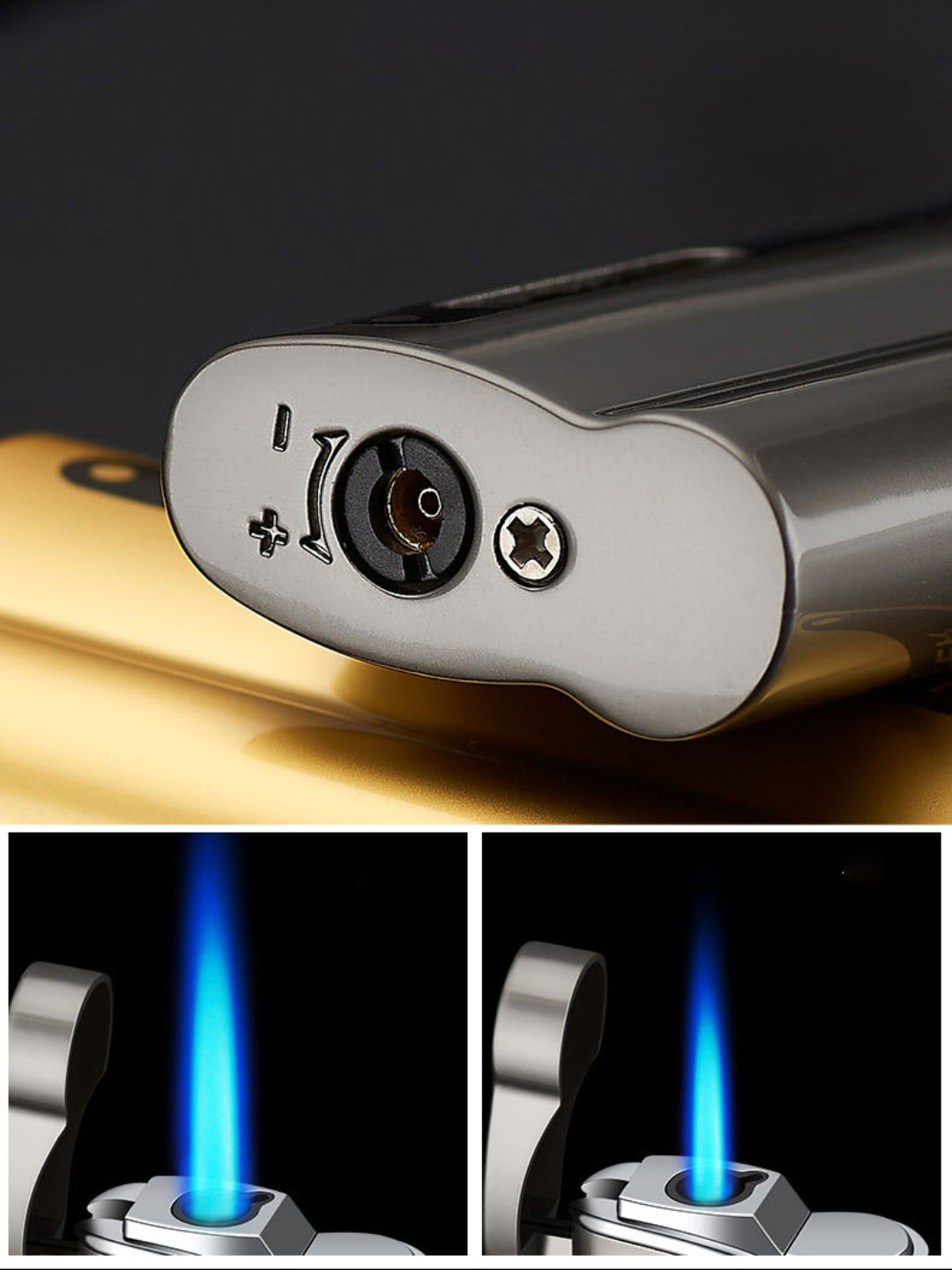 Torch Butane Gas Lighter Windproof Jet Flame Refillable Turbo Metal Lighters for Cigarettes Barbecue W260202