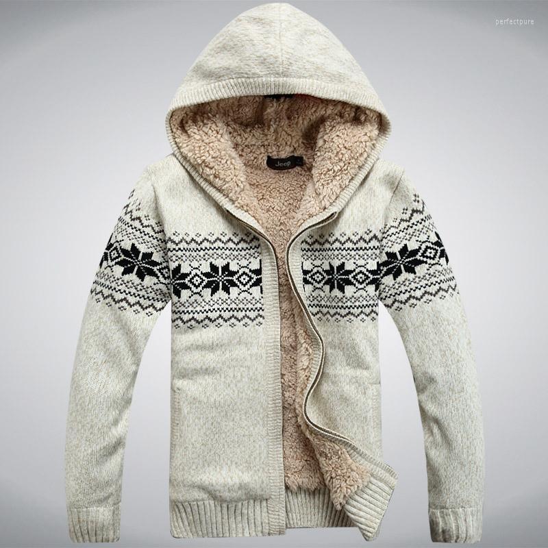 Men's Sweaters Hooded Winter Sweater Male Thicken Fleece Wool Men Cardigan Outwear Coats Knitted Cotton Red Blue Size L XL XXL Perf22, 229 navy blue
Men's Sweaters Hooded Winter Sweater Male Thicken Fleece Wool Men Cardigan Outwear Coats Knitted Cotton Red Blue Size L XL XXL Perf22, 229 navy blue