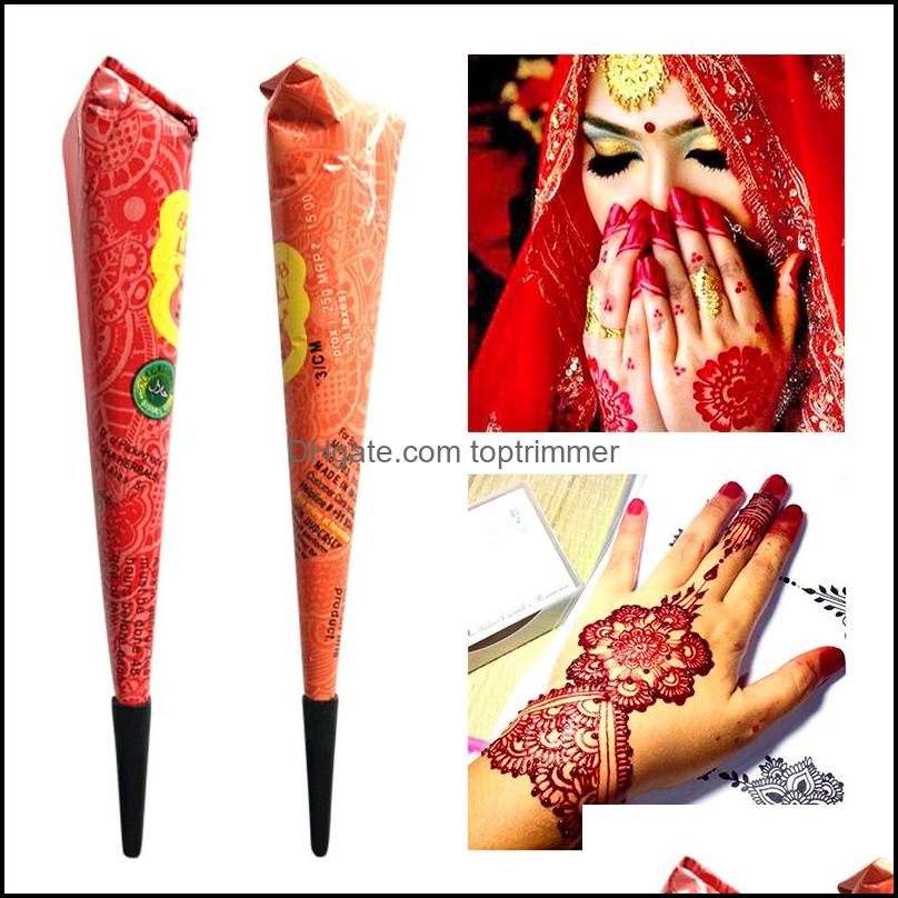 Temporary Tattoos Body Art Health Beauty Drop Ship Henna Paste Tattoo Waterproof Paint Hena Cream Cone Dhqmu
Temporary Tattoos Body Art Health Beauty Drop Ship Henna Paste Tattoo Waterproof Paint Hena Cream Cone Dhqmu