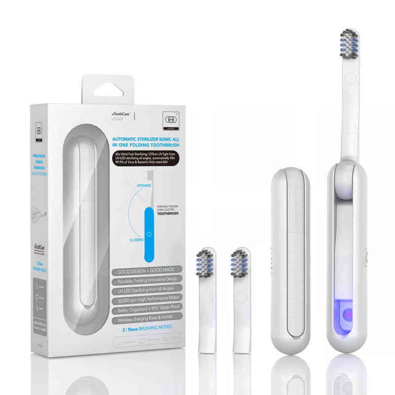 Toothbrush Zk30 Utc600 Ultrasonic Electric Toothbrush Portable Wireless Charging Uv-c Folding Smart Timer Sonic Tooth Washing 0511
Toothbrush Zk30 Utc600 Ultrasonic Electric Toothbrush Portable Wireless Charging Uv-c Folding Smart Timer Sonic Tooth Washing 0511