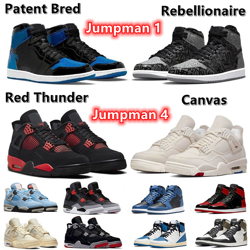 Jumpman 1 4 Basketball Shoes 1s Patent Royal Bred Rebellionaire Dark Marina Blue University Blue 4s Canvas Red Thunder Infrared Black Cat men women sports sneakers, 28
Jumpman 1 4 Basketball Shoes 1s Patent Royal Bred Rebellionaire Dark Marina Blue University Blue 4s Canvas Red Thunder Infrared Black Cat men women sports sneakers, 28
