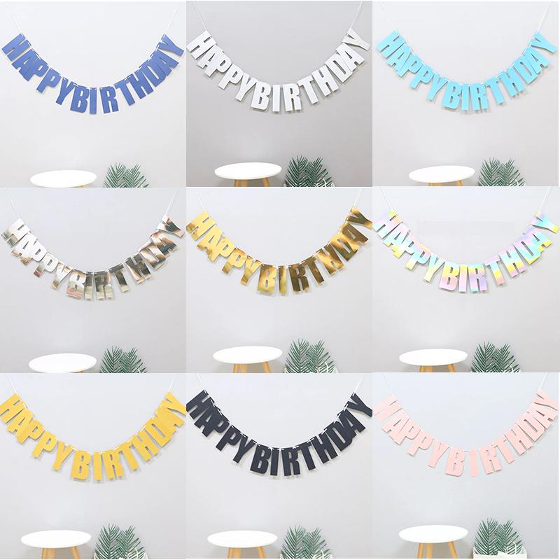 Party Decoration Glitter Paper Happy Birthday Banners Wall Hanging Garland Boys Girl Baby Shower Supplies
Party Decoration Glitter Paper Happy Birthday Banners Wall Hanging Garland Boys Girl Baby Shower Supplies